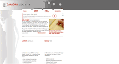 Desktop Screenshot of legalstuff.ca